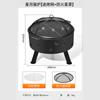 Calentando fuego estufa redonda té barbacoa estufa traje hogar interior estufa para barbacoa invierno patio exterior estufa para barbacoa