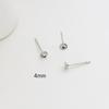 Pendientes de broche de tazón redondo chapados en oro de 14 quilates, plata S925, hechos a mano, con parche, accesorios para pendientes.