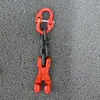 Juego de Aparejo de Eslinga Combinada Tensor de Cadena de Acero al Manganeso G80 con Longitud Ajustable, Gancho de Garra, Gancho de Acortamiento de Cadena