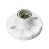 Soquete de Lâmpada Cerâmico com Soquete de Lâmpada Plano de Porcelana Cabeça de Lâmpada Pendente Cabeça de Lâmpada de Borracha Macia Base de Rosca E27 Soquete de Lâmpada Durável Resistente ao Calor