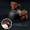 Talla de Madera de Azufaifo Golpeada por un Rayo para Atraer Riqueza, Pixiu, Accesorios DIY, Escritorio de Oficina en Casa, Artesanías de Madera, Adornos Pequeños, Joyería