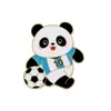 Broche de Mercadoria Esportiva de Futebol Liga de Zinco Impressão UV Estrela do Futebol Rei do Futebol Decoração de Roupa Insígnia de Lembrança