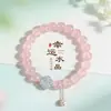Pulsera de Amatista Lavanda Natural con Abalorios de Trébol de Cuatro Hojas para Mujer, Pulsera de Perlas de Agua Dulce y Cristal Blanco de Moda y Lujo