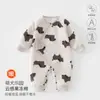 Roupas de Bebê Estilo Primavera e Outono Roupinha de Borboleta Macacão Quente e Confortável para Recém-Nascidos Roupas Infantis Anyang Macacão de Algodão Jelly para Engatinhar