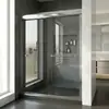 Banheiro Moderno Box Simples com Porta de Correr de Vidro Temperado, Box com Separação Seca e Molhada