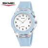 Reloj de Cuarzo Time Beauty Caja Transparente Moda para Mujer Reloj de Cuarzo Impermeable Reloj para Mujer Simple Reloj para Estudiante Hombre