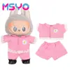 Adecuado para Ropa de Muñeca Labubu, Peluche Vinilo Sentado Fiesta Primera, Segunda y Tercera Generación Traje de Falda de Repuesto