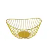 Cesta de frutas de metal transfronteiriça fruteira tigela de doces para casa cesta de armazenamento cesta de suprimentos cesta de lanches fabricantes atacado
