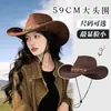 Sombrero de Vaquero Occidental para Mujer Verano Ala Ancha Sombrero de Protección Solar Sombrero para Viajes al Noroeste Fotografía al Aire Libre Senderismo Montañismo