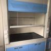 Gabinete de exaustão de aço para laboratório, equipamento de ventilação, piso, mesa de entrada, instalação porta a porta, exaustão de fumaça, gás, resistência a altas temperaturas