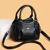 Bolso de Mano de Cuero Suave de Gama Alta 2026 Nueva Moda Tendencia Versátil Bolso de Hombro Gran Capacidad Bolso Cruzado Bolso para Mamá