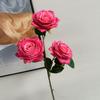 3 rosas Mantuo de estilo europeo para el hogar, hotel, boda, decoración de San Valentín, flores artificiales de mar.