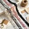 Nuevo Encaje de Cinta con Cuentas Hecho a Mano Incrustado con Diamantes de Lujo Pesado Cinta DIY Pequeña Fragancia Ropa Hanfu Accesorios Decoración