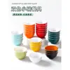 Louça de Melamina Tigela Pequena para Uso Comercial em Restaurantes, Tigela de Sopa, Tigela de Arroz, Porcelana de Imitação Bicolor Tigela para Molho de Mergulho de Loja de Hot Pot