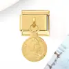 Módulo en Stock DIY Nuevo Colgante Dorado para Jóvenes Pulsera Modular Italiana Gancho Soldado de Acero de Titanio Pulsera Versátil