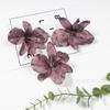 Simulado 10cm Orquídea Grande DIY Horquilla Tocado Accesorios Bola de Flores Decoración Caja de Regalo Flor Falsa Atrezzo para Fotografía Adornos
