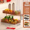 Plato de Fruta Sala de Estar Mesa de Café Hogar Estante de Almacenamiento de Frutas y Snacks Mesa de Comedor Multifuncional Canasta de Fruta de Hierro Forjado de Múltiples Capas