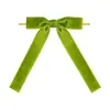 Lazo de cinta de terciopelo de 2.5 cm transfronterizo, colgante de regalo, lazo para decoración de árbol de Navidad, decoración de lazo para corona de Navidad
