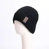 Chapéu de Lã Tricotado Espesso de Inverno para Homens, Chapéu Quente Estilo Coreano Tendência, Chapéu Frio para Ciclismo ao Ar Livre, Chapéu com Proteção para Orelhas