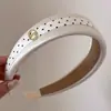 Faixa de Cabeça com Coroa Alta para Mulheres, Novo Estilo com Toque de Luxo, Faixa de Cabelo Larga Versátil para Sair, Acessório de Cabelo para Lavar o Rosto