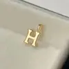Plata S925 Colgante Individual Transfronterizo Pulsera de Letras DIY Collar Chapado en Oro de 14K Accesorios de Colgantes Simples Compactos