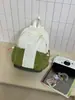 Mochila colorida estilo japonês para alunos do ensino fundamental, adequada para passeios de primavera, versátil, casual, leve, para esportes ao ar livre e caminhadas.