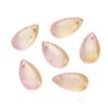 8 * 14mm gota de água de vidro pingente contas de vidro transparente diy handmade hairpin brincos pulseira jóias atacado