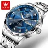 Marca Oris 2025 Novo Relógio Masculino Luminoso à Prova d'Água de Negócios Quartzo Espelho Rombudo Lote de Exportação Transfronteiriça