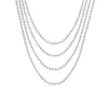 Collar de Cadena con Cuentas de Galaxia para Mujer, Cadena Sencilla, Estilo Básico, Versátil para el Uso Diario, Collar en Capas de Accesorios Transfronterizos