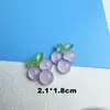 Accesorios de resina de fruta de uva transparente de simulación de dibujos animados pegamento de crema funda de teléfono diy accesorios para el cabello cuerda para el cabello material de belleza