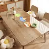 Mantel de mesa de cristal blando Dopamina, mantel de PVC impermeable y a prueba de aceite, protector de escritorio transparente de dibujos animados resistente al calor y a altas temperaturas
