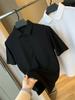 Tecidos com sensação tecnológica bacana! Base penteada com bolinhas! Camiseta Polo Masculina Lapela Business Casual Verão 2025