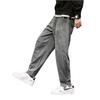 Pantalones de Hombre Primavera y Otoño con forro polar Engrosados Rectos de Pana Sueltos Casuales Talla Grande Pierna Ancha Hallen Modernos