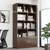 Estantería con Cerradura Armario de Oficina Archivador Filing Cabinet Almacenamiento Estantería de Pared Combinación de Piso Armario de Almacenamiento de Madera