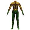 Aquaman 2 Body de una pieza Aquaman Disfraz de Cosplay para Halloween Hombre Musculoso Dorado Aquaman Disfraz de Cosplay