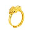 Joyería Tailandesa Pixiu Chapada en Oro para la Buena Suerte, Anillos de Pareja Pixiu de Moda para Hombres y Mujeres, Mismo Estilo, Venta al por Mayor