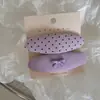 Paquete de 2 Pinzas para el Cabello de Bebé con Lazo Colorido de Tela de Puntos Contrastantes Pinzas para el Cabello Ovaladas Versátiles Pinzas para el Flequillo