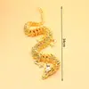 Ornaments ativos de dragão dourado pequeno atividade coleção de dragões decoração zodíaco dragão dourado peça de mão artesanato presentes atacado