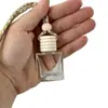 G009-10Ml Mini Frasco Quadrado Plano de Vidro Garrafa de Aromaterapia para Carro Frasco de Óleo Essencial Perfume Pingente Perfume para Carro