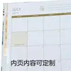 Protetor de Canto de Metal Caderno Espiral Negócios Simples Caderno Criativo Versão em Inglês Página de Índice Bloco de Notas Padrão Personalizado