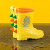 Botas de Chuva de Dinossauro para Crianças Meninos Leves Antiderrapantes Novas 2024 Meninas Populares Botas de Chuva Impermeáveis de Cano Médio Comércio Exterior Calçados Aquáticos