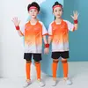 Traje de Uniforme de Fútbol Profesional para Niños Uniforme de Escuela Primaria Ropa de Entrenamiento de Verano Ropa Deportiva de Competición de Secado Rápido para Adultos con Estampado