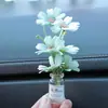 Internet Celebrant Fresh Vaso Flor Casa de Bonecas Mini Simulação Interior Do Carro Console Central Decoração Enfeites de Carro Espelho Cruzado
