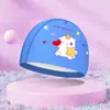 Gorro de natación nuevo para niños y niñas Bao impermeable no ata la cabeza lindo caricatura moda gorro de natación de PU equipo de natación