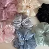 Goma de Pelo Plisada Grande Estilo Coreano, Fresca y Dulce, Accesorio Irregular de Tela Hecho a Mano para el Cabello