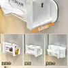 Portarrollos de Papel Higiénico para Baño, Estante de Almacenamiento de Pared sin Taladro para Uso Doméstico, Portarrollos de Papel Higiénico