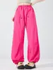 Pantalones de senderismo para mujer de estilo montaña, secado rápido para exteriores, finos de primavera, estilo dopamina, cortavientos, impermeables, adelgazantes y que realzan la altura, para trekking