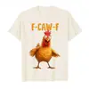 Algodón Transfronterizo Tf-Caw-F Pollo Divertido Humor para Adultos Gallo Terrier Camiseta para Hombre Camiseta para Mujer Top de Manga Corta
