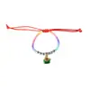 Festival do Barco-Dragão Fio Colorido Crianças Zongzi Pulseira Artesanal Fio Vermelho Pulseira de Bênção Presente