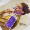 [Lavanda] Contas de arroz de vidro série roxa contas soltas faça você mesmo colar de contas feito à mão pulseira anel material